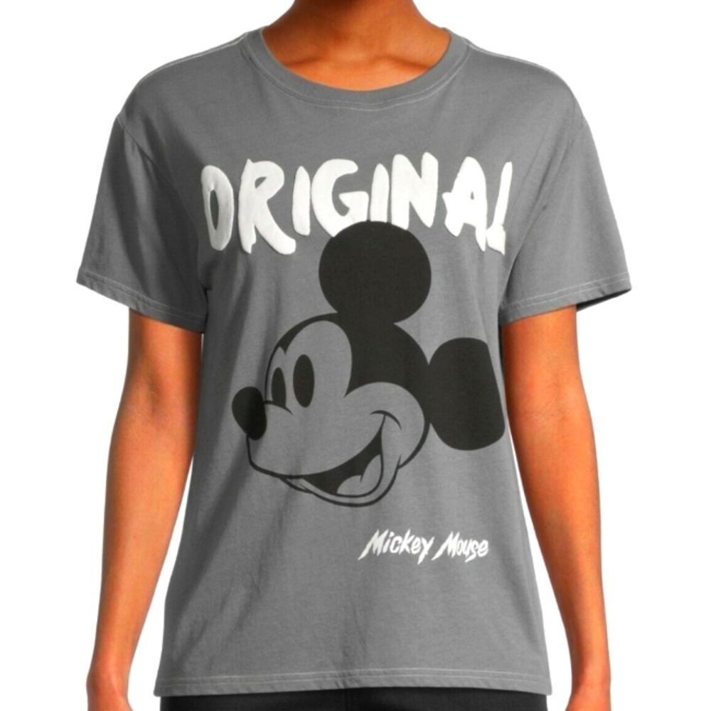 Disney Mickey Mouse Gray Top Sz XXL